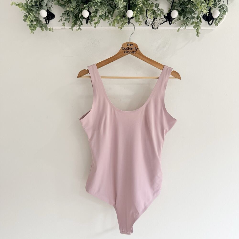 Pinsy Scoop Tank Hourglass Shapewear Thong Light Pink Size XL PP5079